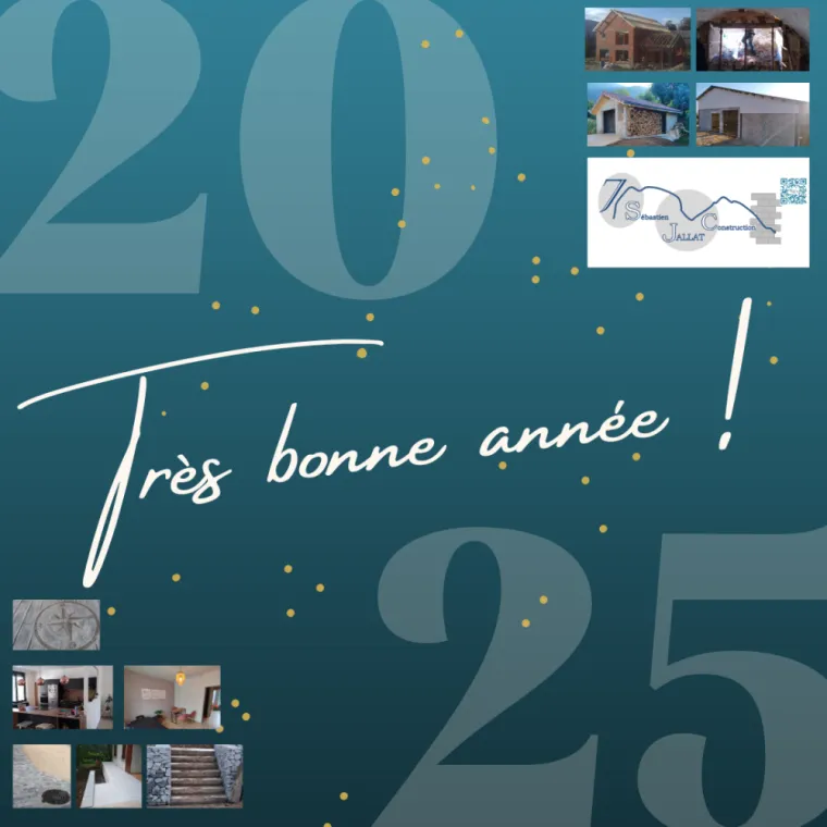 Merci à VOUS pour votre confiance et votre fidélité en 2024 ! Belle année 2025 !, Le Gua, Sébastien Jallat Construction